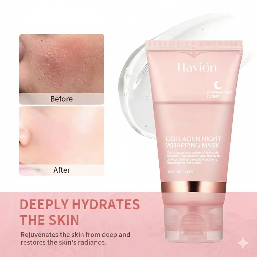 Overnight Collagen Wrapping Mask — Deep Hydration & Transformative Glow While You Sleep