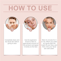 Collagen Overnight Wrapping Peel off Facial Mask Set Korean Collagen Night Wrapping Mask Deeply Hydrates Night Care Mask Cream