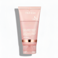 Collagen Overnight Wrapping Peel off Facial Mask Set Korean Collagen Night Wrapping Mask Deeply Hydrates Night Care Mask Cream